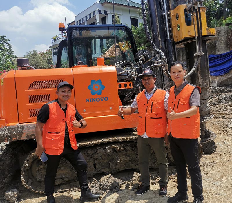 Mini-rotary-drilling-rig-work-is-in-Indonesia