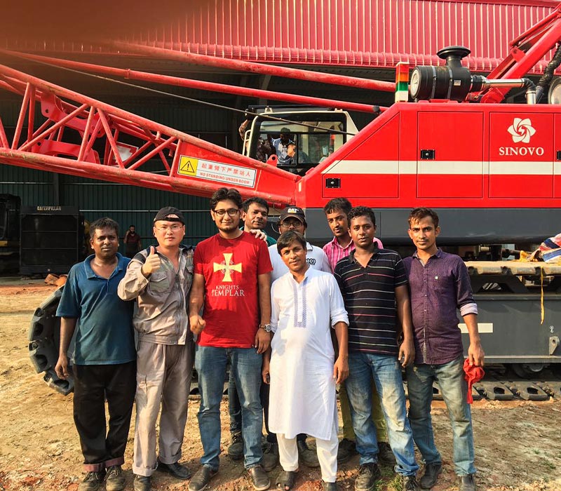 Sinovo-crawler-crane-in-Bangladesh